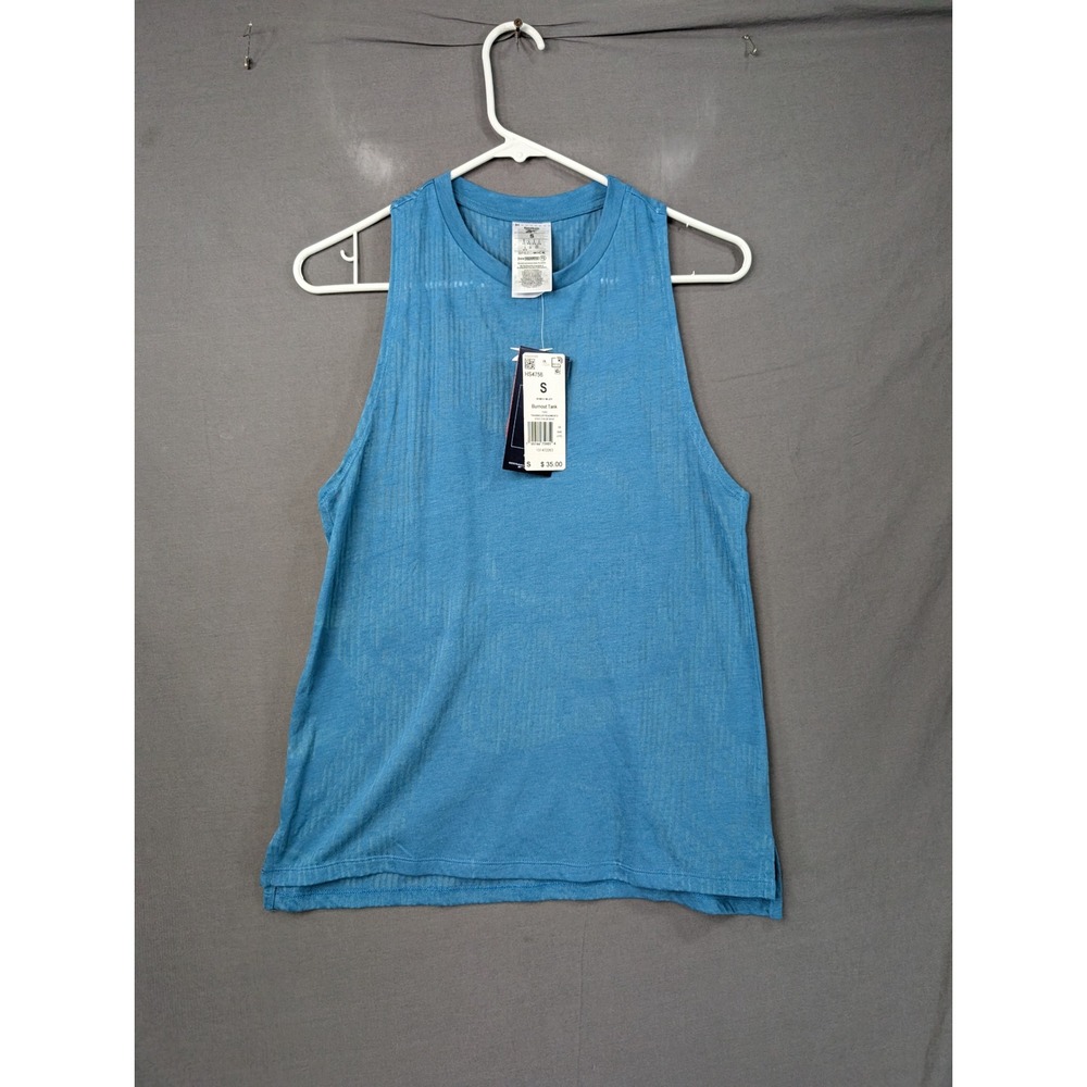 Reebok Womens Speedwick Burnout Tank Top Steely Blue HS4756 Size S New